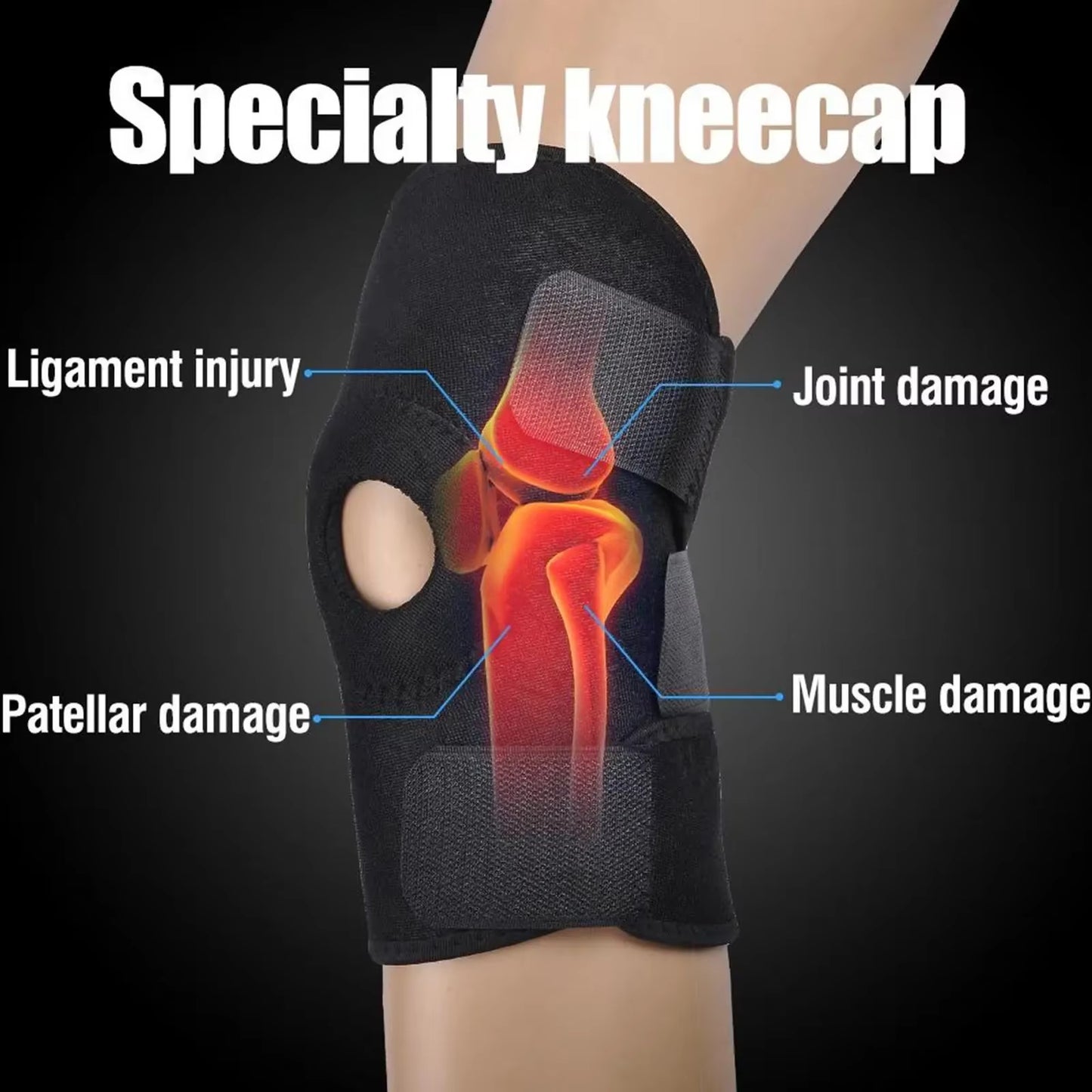SUPPORT Knee Pad Volleyball Knee Support Sports Outdoor Basketball Anti-Fall Knee Protector Brace Rodillera Deportiva